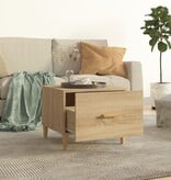 VidaXL Salontafels 2 st 50x50x40 cm bewerkt hout sonoma eikenkleurig