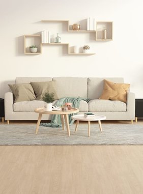 VidaXL Salontafels 2 st 50x50x40 cm bewerkt hout zwart