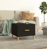 VidaXL Salontafel 50x50x40 cm bewerkt hout zwart