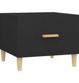 VidaXL Salontafel 50x50x40 cm bewerkt hout zwart