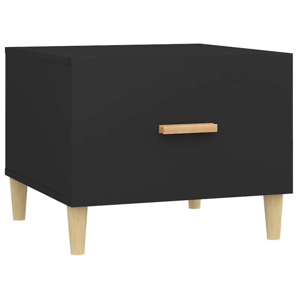 VidaXL Salontafel 50x50x40 cm bewerkt hout zwart