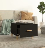 VidaXL Salontafel 50x50x40 cm bewerkt hout zwart
