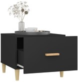 VidaXL Salontafel 50x50x40 cm bewerkt hout zwart