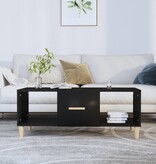 VidaXL Salontafel 102x50x40 cm bewerkt hout zwart