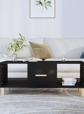 VidaXL Salontafel 102x50x40 cm bewerkt hout zwart
