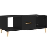 VidaXL Salontafel 102x50x40 cm bewerkt hout zwart