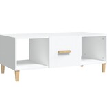 VidaXL Salontafel 102x50x40 cm bewerkt hout wit