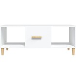 VidaXL Salontafel 102x50x40 cm bewerkt hout wit
