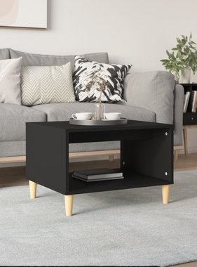 VidaXL Salontafel 60x40x50 cm bewerkt hout zwart