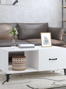 VidaXL Salontafel 90x50x40 cm bewerkt hout wit