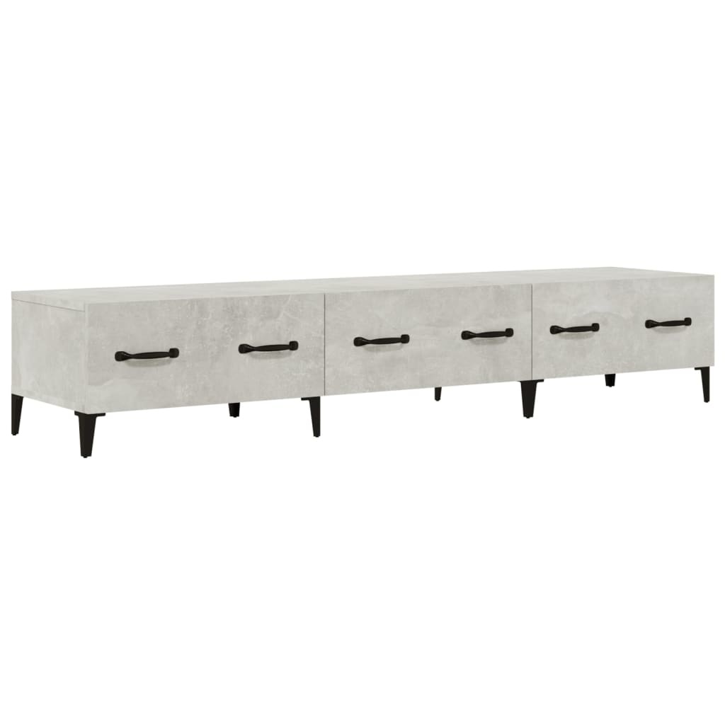 VidaXL Tv-meubel 150x34,5x30 cm bewerkt hout betongrijs