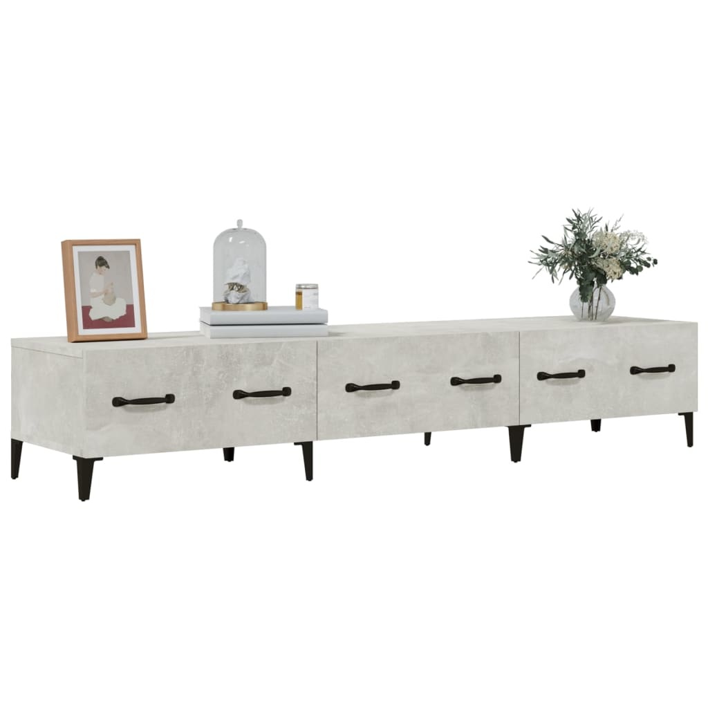 VidaXL Tv-meubel 150x34,5x30 cm bewerkt hout betongrijs
