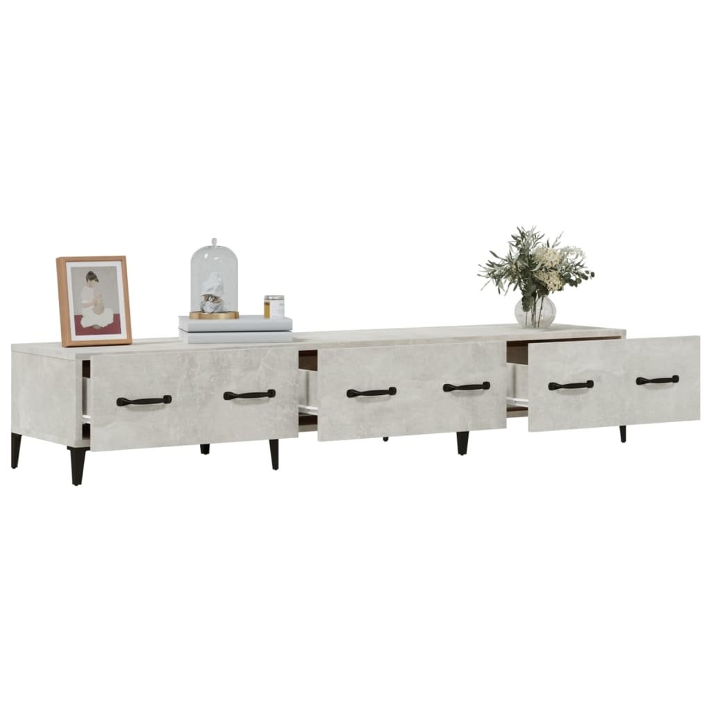 VidaXL Tv-meubel 150x34,5x30 cm bewerkt hout betongrijs