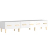 VidaXL Tv-meubel 150x34,5x30 cm bewerkt hout hoogglans wit