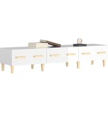 VidaXL Tv-meubel 150x34,5x30 cm bewerkt hout hoogglans wit