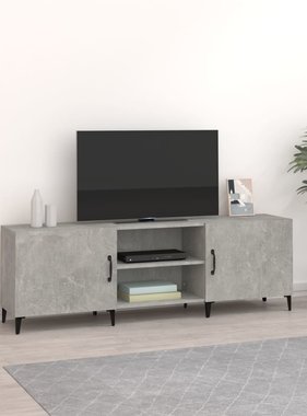 VidaXL Tv-meubel 150x30x50 cm bewerkt hout betongrijs