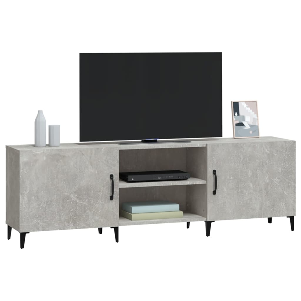 VidaXL Tv-meubel 150x30x50 cm bewerkt hout betongrijs