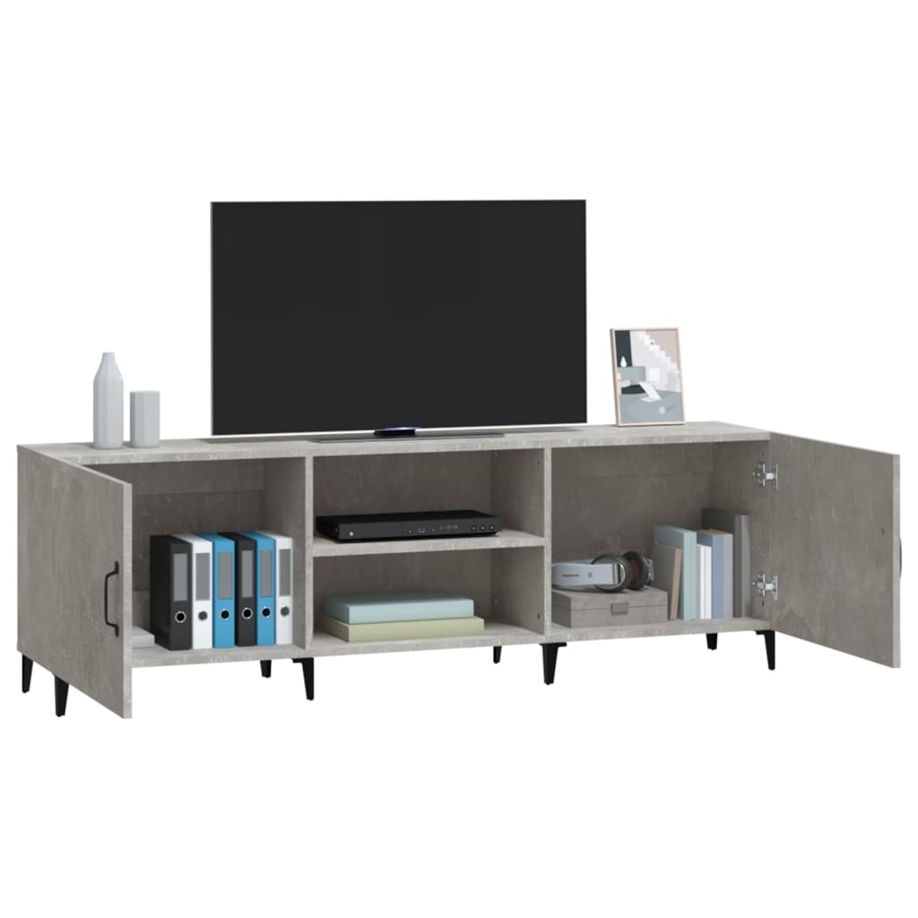 VidaXL Tv-meubel 150x30x50 cm bewerkt hout betongrijs