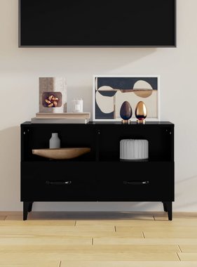VidaXL Tv-meubel 80x36x50 cm bewerkt hout zwart