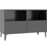 VidaXL Tv-meubel 80x36x50 cm bewerkt hout zwart