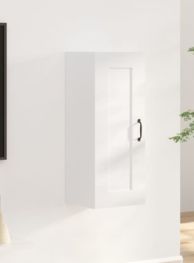 VidaXL Hangkast 35x34x90 cm bewerkt hout hoogglans wit