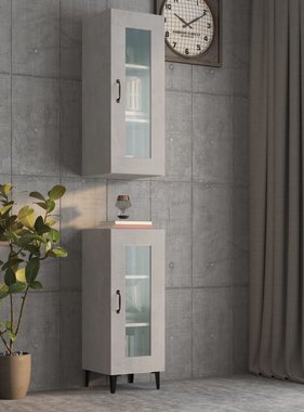 VidaXL Hangkast 34,5x34x90 cm betongrijs