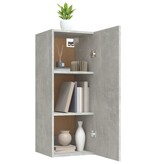 VidaXL Wandkast 34,5x34x90 cm bewerkt hout betongrijs