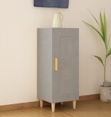 VidaXL Dressoir 34,5x34x90 cm bewerkt hout betongrijs