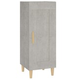 VidaXL Dressoir 34,5x34x90 cm bewerkt hout betongrijs