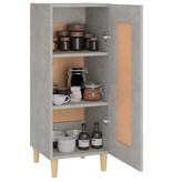 VidaXL Dressoir 34,5x34x90 cm bewerkt hout betongrijs