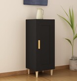 VidaXL Dressoir 34,5x34x90 cm bewerkt hout zwart