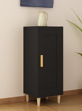 VidaXL Dressoir 34,5x34x90 cm bewerkt hout zwart