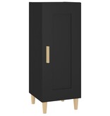 VidaXL Dressoir 34,5x34x90 cm bewerkt hout zwart