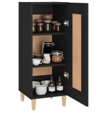 VidaXL Dressoir 34,5x34x90 cm bewerkt hout zwart