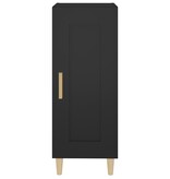 VidaXL Dressoir 34,5x34x90 cm bewerkt hout zwart