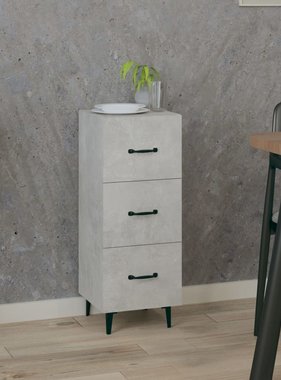 VidaXL Dressoir 34,5x34x90 cm bewerkt hout betongrijs
