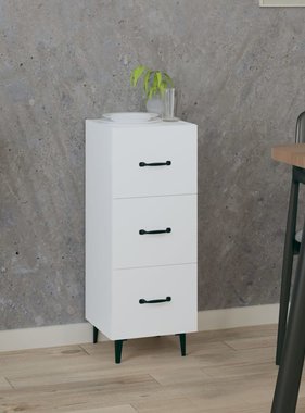 VidaXL Dressoir 34,5x34x90 cm bewerkt hout wit