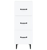 VidaXL Dressoir 34,5x34x90 cm bewerkt hout wit