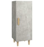 VidaXL Dressoir 34,5x34x90 cm bewerkt hout betongrijs