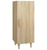 vidaXL Dressoir 34,5x34x90 cm bewerkt hout sonoma eikenkleurig