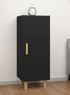 VidaXL Dressoir 34,5x34x90 cm bewerkt hout zwart