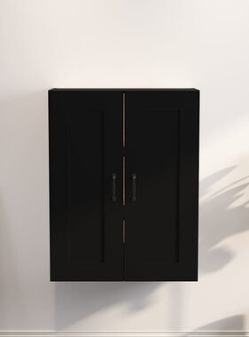 vidaXL Hangkast 69,5x32,5x90 cm zwart