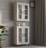 VidaXL Hangkast 69,5x34x90 cm betongrijs