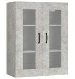 VidaXL Hangkast 69,5x34x90 cm betongrijs