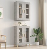 VidaXL Hangkast 69,5x34x90 cm betongrijs