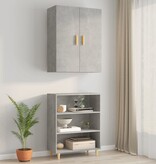 VidaXL Hangkast 69,5x34x90 cm betongrijs