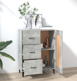 VidaXL Dressoir 69,5x34x90 cm bewerkt hout betongrijs