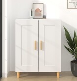 VidaXL Dressoir 69,5x34x90 cm bewerkt hout wit