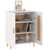 VidaXL Dressoir 69,5x34x90 cm bewerkt hout wit