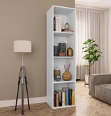 VidaXL Boekenkast/tv-meubel 36x30x143 cm bewerkt hout wit